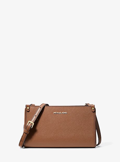 Maple Small Saffiano Leather Crossbody Bag