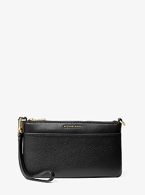 Jet Set Medium Pebbled Leather Wristlet