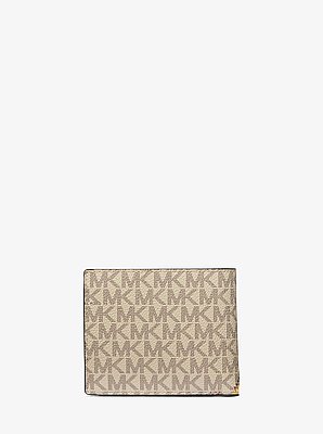 Billetera plegable Cooper con logotipo y franja
