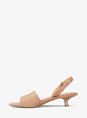 Merrie Patent Kitten Heel Sandal