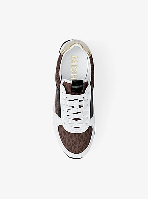 Sneaker Cindy aus glattem Material und Signature-Logostoff