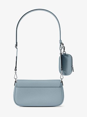 Jet Set Travel Small Pebbled Leather Crossbody Bag With Pouch