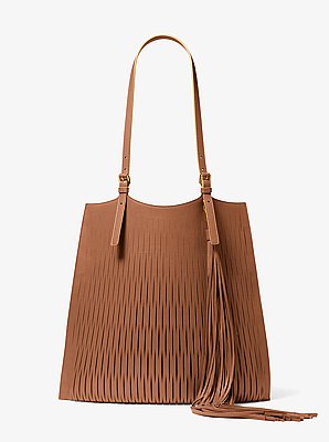 Marianne Perforated Leather Market Bag