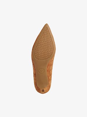 Alina Flex Crocodile Embossed Suede Pump