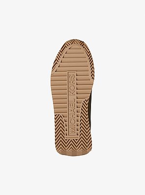 Rhodes Color-Block Suede Trainer
