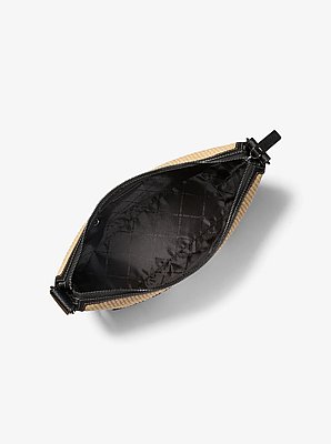 Cooper Medium Crocheted Crescent Crossbody Bag