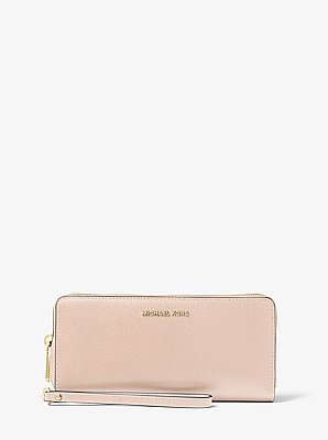 Leather Continental Wristlet