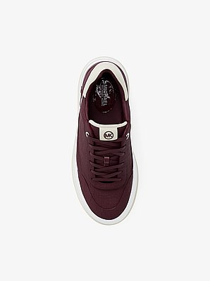 Hayes Crocodile Embossed Suede Platform Sneaker