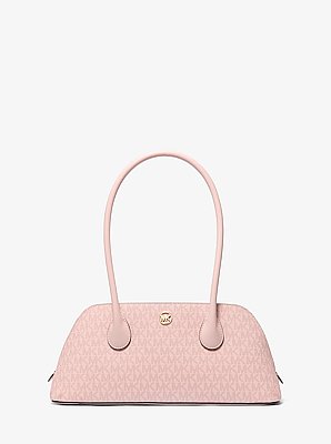 Petra Medium Signature Logo Shoulder Bag