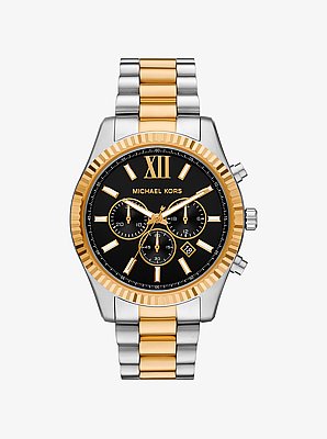 Oversized Lexington Two-Tone Watch