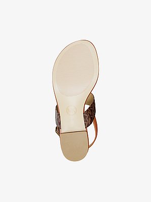 Hannah Signature Logo T-Strap Sandal