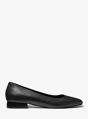 Isabella Leather Skimmer Flat