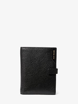 Jet Set Pebbled Leather Passport Wallet