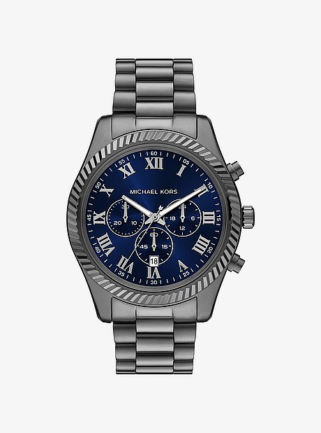 XXL-Armbanduhr Lexington in Mattgrau