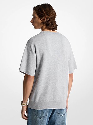 Pullover a maniche corte in cotone