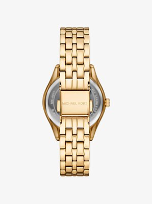 Mini Harlowe Pav&eacute; Gold-Tone Watch and Jewelry Set