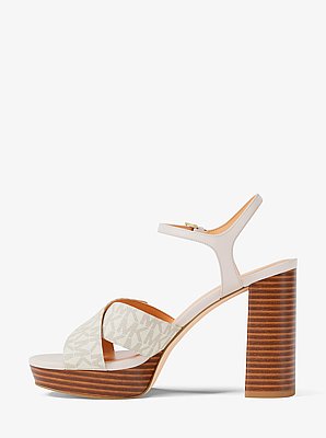 Hannah Signature Logo Platform Sandal