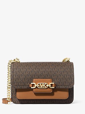 Bolso de hombro Heather grande con logotipo