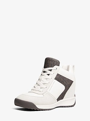 Nikko S2 Suede and Leather Wedge Trainer