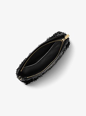Athena Small Metallic Sequin Embellished Convertible Clutch