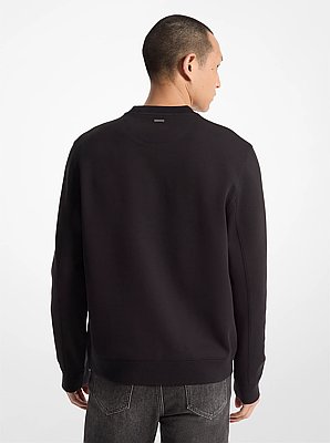 Logo Embossed Cotton Blend Sweater