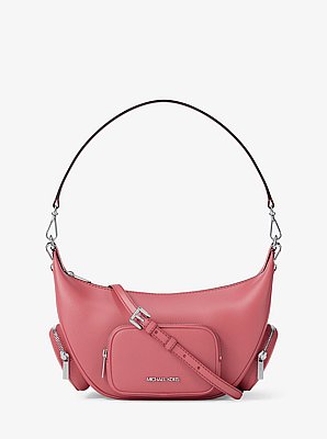 Sac &agrave; &eacute;paule convertible Merritt de taille moyenne en cuir grain&eacute;