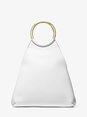 Mala tote com argola em pele Ursula grande