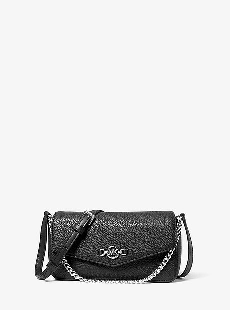 Tr&egrave;s petit sac &agrave; bandouli&egrave;re Kacey en cuir grain&eacute;