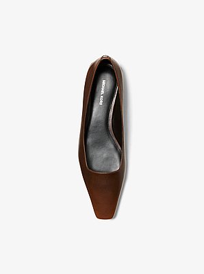 Darrah Burnished Leather Ballet Flat