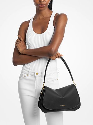 Bolso messenger Holmes mediano convertible de piel granulada