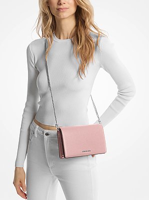 Jet Set Medium Pebbled Leather Crossbody Bag