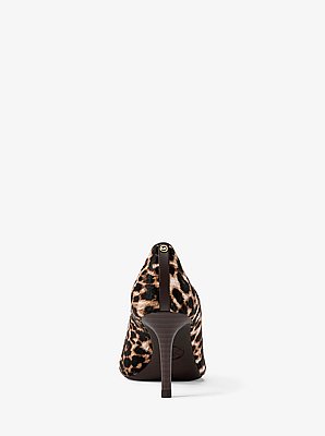Alina Flex Leopard Print Calf  Hair Pump