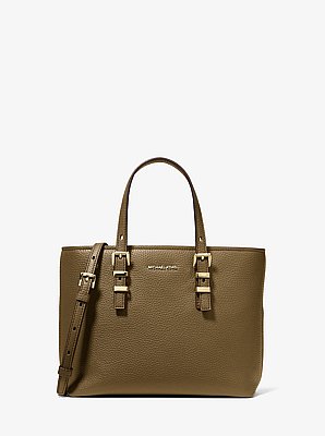Borsa a tracolla Quinn convertibile piccola in pelle martellata