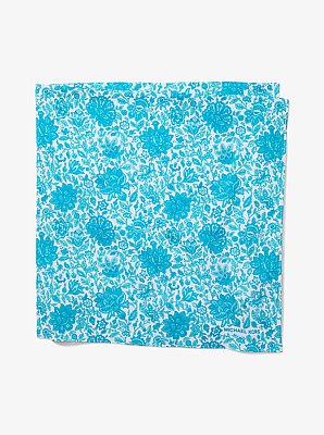 Floral Print Cotton Scarf