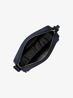 Cooper Logo Jacquard Denim Flight Bag