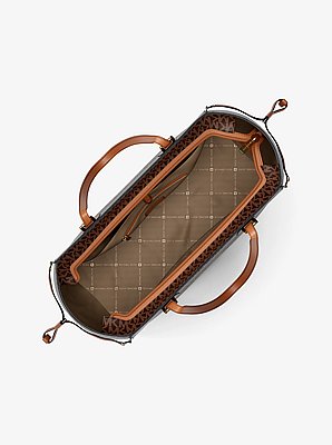 Bolso tote Voyager grande con cremallera superior y logotipo exclusivo