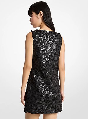 Floral Embellished Scuba Mini Dress