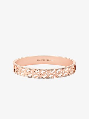 Pav&eacute; Logo Bangle