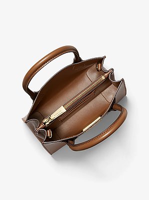 Bolsa cruzada Mercer mediana de piel granulada