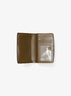 Bryant Medium Logo Embossed Leather Wallet