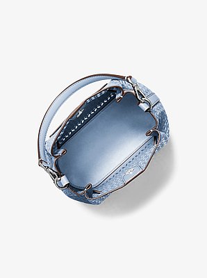 Carson Small Floral Laser Cut Bucket Crossbody Bag