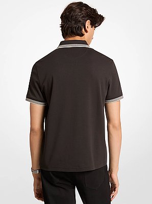 Polo de algod&oacute;n con cremallera