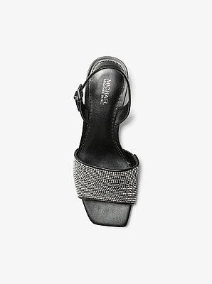Merrie Embellished Kitten Heel Sandal