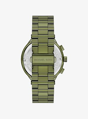 Oversized Billie Green-Tone Watch