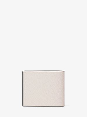Pebbled Leather Billfold Wallet and Signature Logo Card Case Gift Set