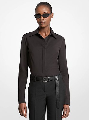 Hansen Stretch Cotton Poplin Shirt