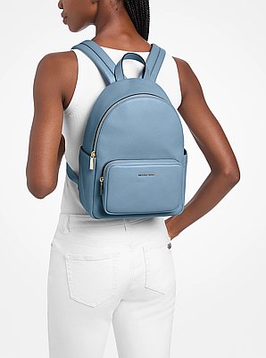 Mochila Tanner mediana de piel granulada