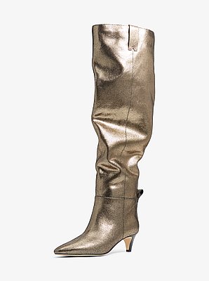 Daniela Metallic Leather Boot