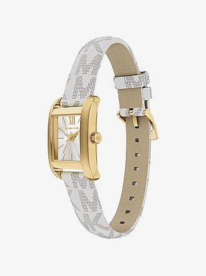 Montre miniature Monroe de ton or avec bracelet &agrave; logo