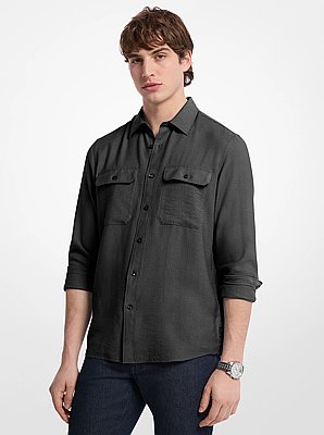 Gewebtes Classic-fit-Hemd